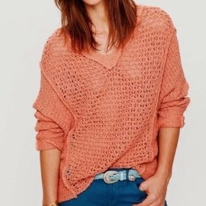 Free People Baja Latina Coast Open Knit Sweater